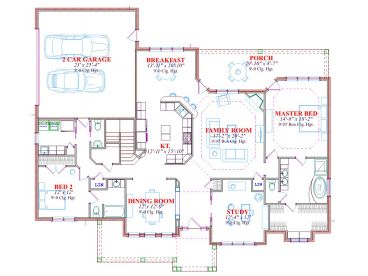 1st Floor Plan, 073H-0034