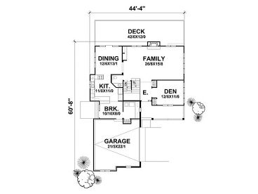 1st Floor Plan, 016H-0043