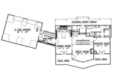 1st Floor Plan, 012H-0064
