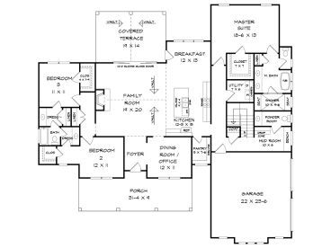 1st Floor Plan, 019H-0222