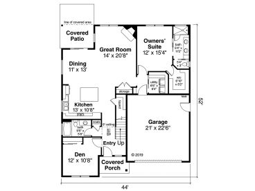 1st Floor Plan, 051H-0301