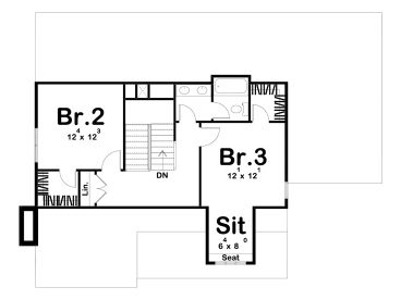 2nd Floor Plan, 050H-0289
