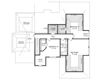 2nd Floor Plan, 062H-0172