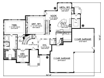 1st Floor Plan, 020H-0195