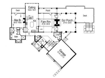 1st Floor Plan, 071H-0006