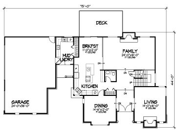 1st Floor Plan, 022H-0074