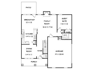 1st Floor Plan, 019H-0171