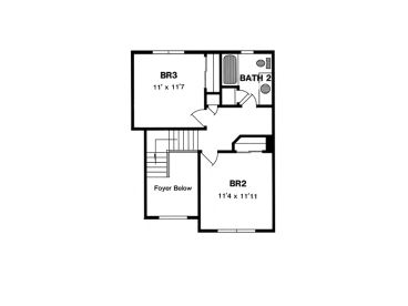 2nd Floor Plan, 014H-0036