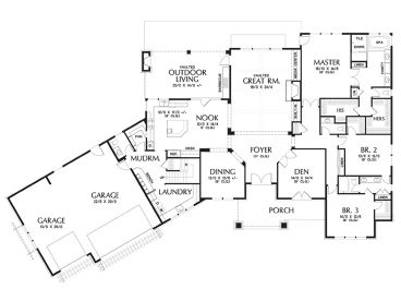 1st Floor Plan, 034H-0371