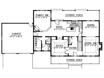 1st Floor Plan, 026H-0029