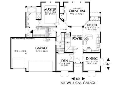 1st Floor Plan, 034H-0113
