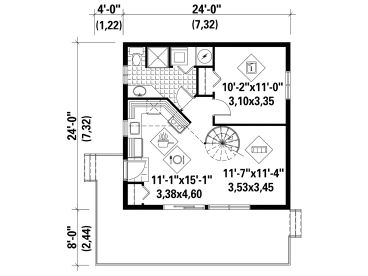 1st Floor Plan, 072H-0001
