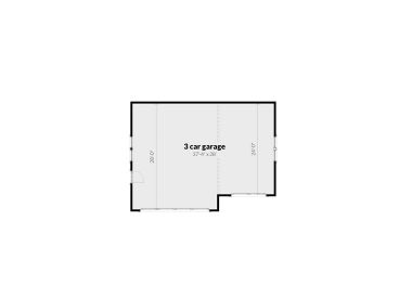 Garage Floor Plan, 052H-0130