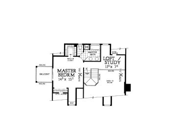 2nd Floor Plan, 057H-0034
