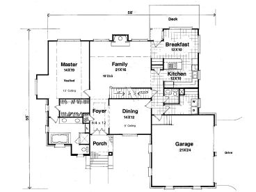 1st Floor Plan, 030H-0065