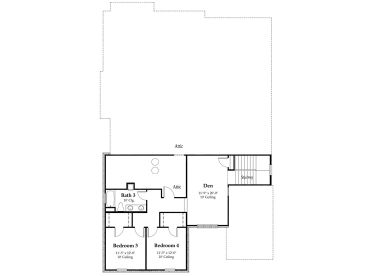 2nd Floor Plan, 079H-0015