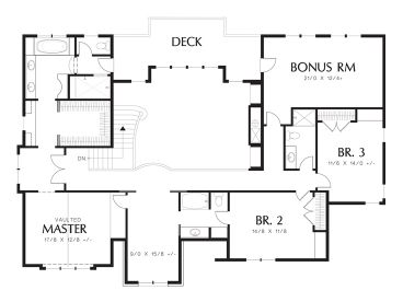 2nd Floor Plan, 034H-0354