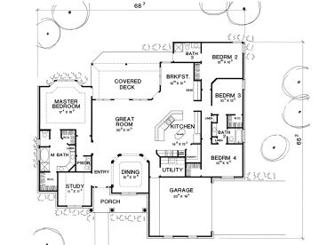 Floor Plan, 036H-0019