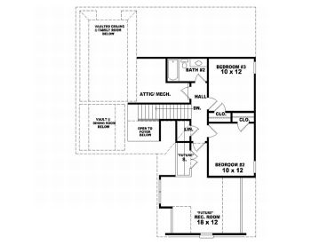 2nd Floor Plan, 006H-0029