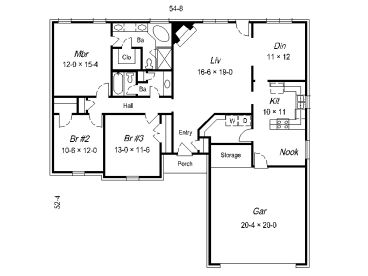 Floor Plan, 061H-0044