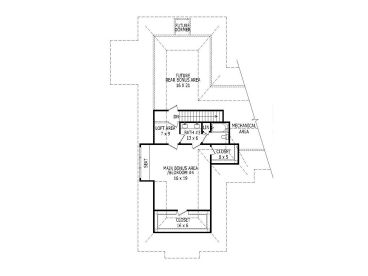 2nd Floor Plan, 062H-0134