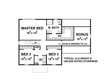 2nd Floor Plan, 031H-0266