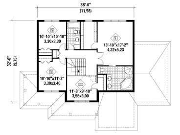 2nd Floor Plan, 072H-0158