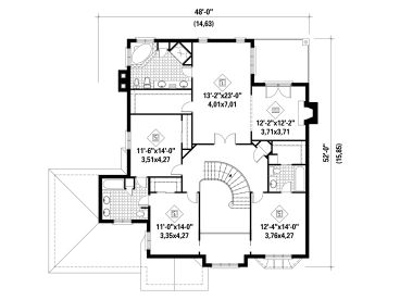2nd Floor Plan, 072H-0011