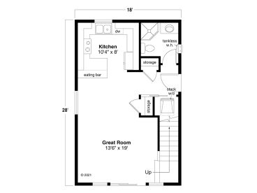 1st Floor Plan, 051H-0382