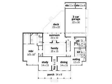 1st Floor Plan, 021H-0177