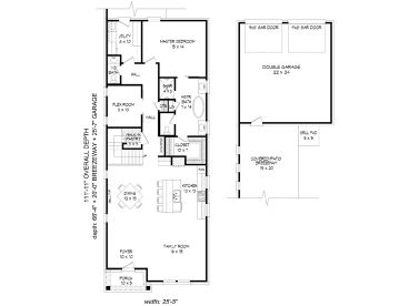 1st Floor Plan, 062H-0115