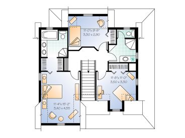 2nd Floor Plan, 027H-0014