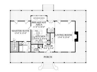 1st Floor Plan, 063H-0100