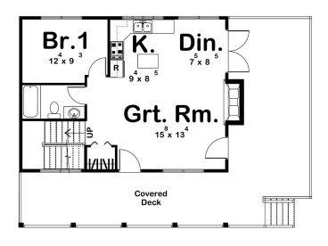 1st Floor Plan, 050H-0151