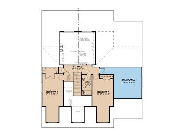 2nd Floor Plan, 074H-0088