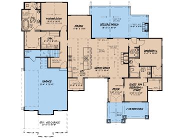 1st Floor Plan, 074H-0112