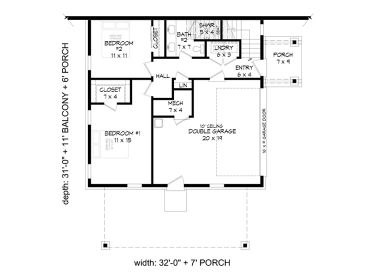 1st Floor Plan, 062G-0319