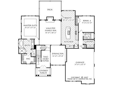1st Floor Plan, 086H-0085