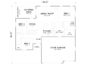 1st Floor Plan, 083H-0018