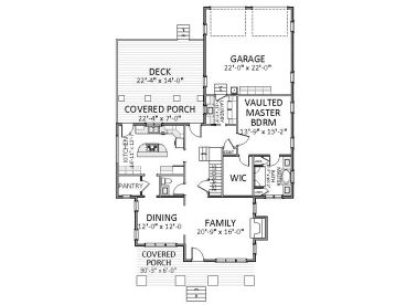 1st Floor Plan, 067H-0038