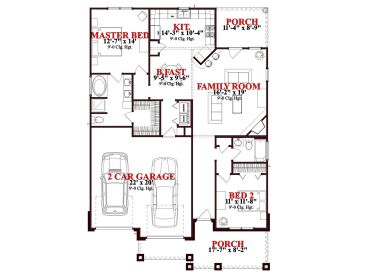 Floor Plan, 073H-0081