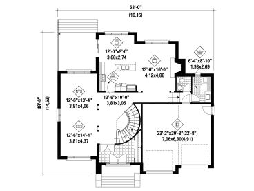 1st Floor Plan, 072H-0135