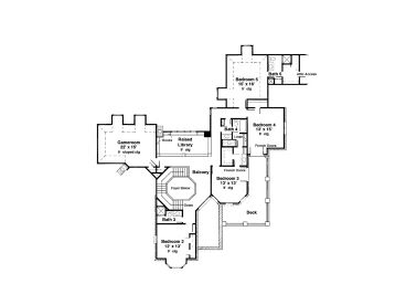 2nd Floor Plan, 054H-0029