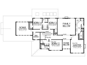 2nd Floor Plan, 026H-0062