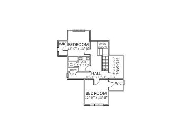 2nd Floor Plan, 067H-0038