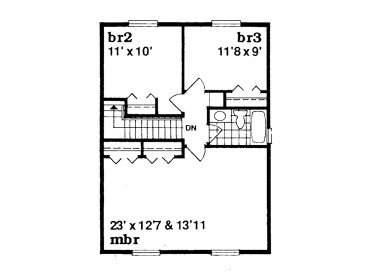 2nd Floor Plan, 032H-0099