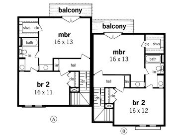 2nd Floor Plan, 021M-0011