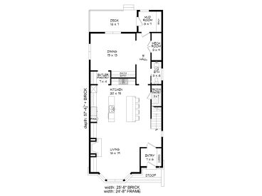 1st Floor Plan, 062H-0220