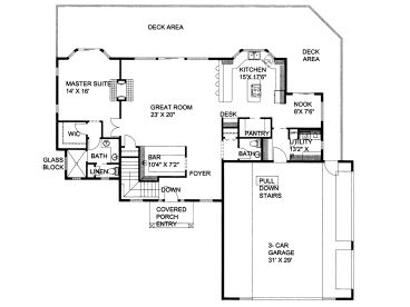 1st Floor Plan, 012H-0121