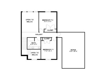 2nd Floor Plan, 065H-0062